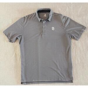 Johnnie-O San Diego Padres Striped Polo Short Sleeve Golf Shirt Size XLarge MLB